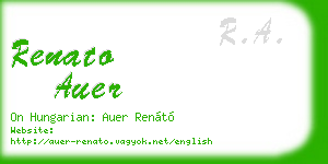 renato auer business card